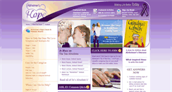 Desktop Screenshot of alzheimershope.com
